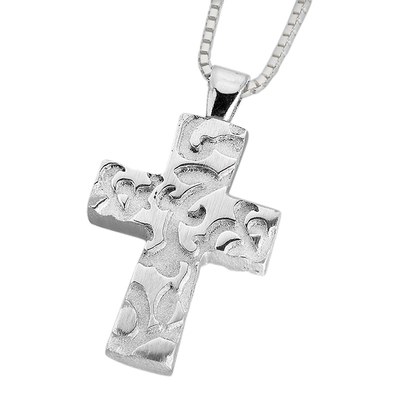 Protect Pewter Cross Pendant
